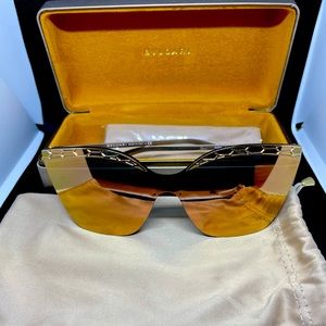 Bulgari Shield Serpent Eyes Collection rose gold sunglasses style #6093 2014/4Z